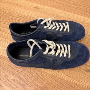 Dries Van Noten Retro Runner Sneakers navy blue size 7 (37)